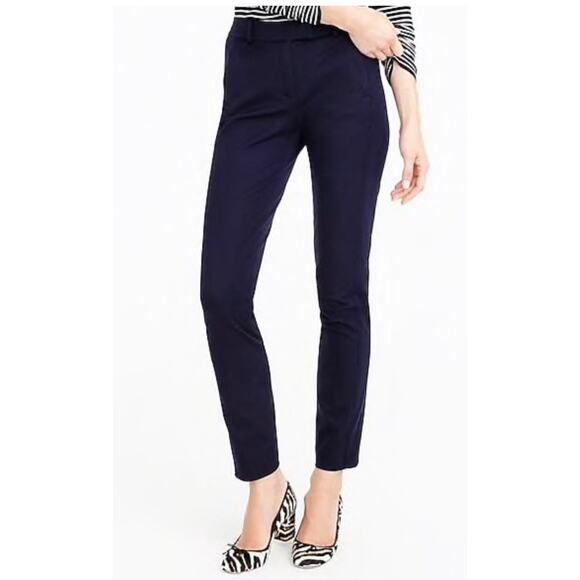 J Crew Maddie Stretch Wool Slim Pants Black 6 - Picture 4 of 7